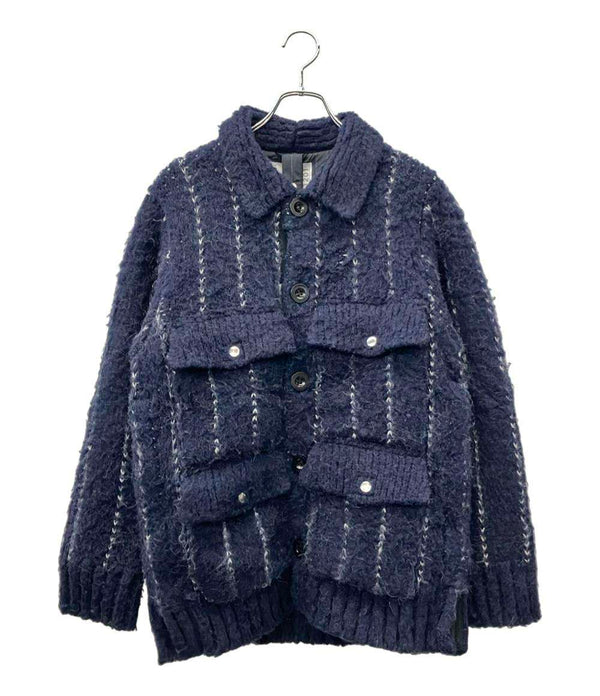 Sacai ニットジャケット ニットブルゾン Jacquard Knit Blouson メンズ