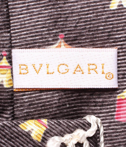 美品 ブルガリ ネクタイ シルク100％ メンズ BVLGARI