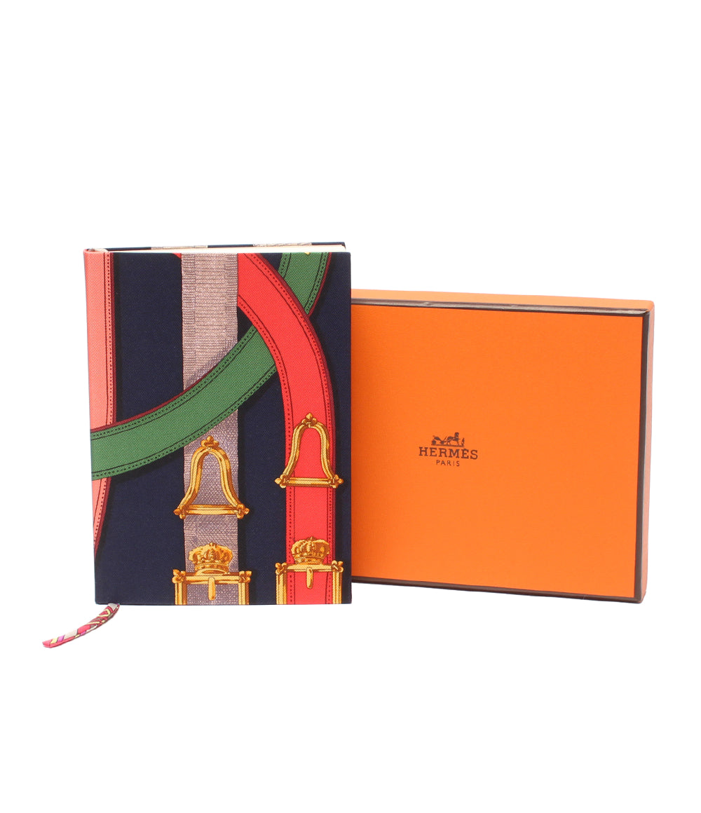 美品 HERMES シルクノート 布カバーノート カヴァルカドゥール柄