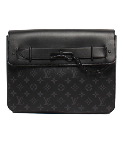 美品 LOUIS VUITTON クラッチバッグ セカンドバッグ モノグラムエクリプス ポシェット スティーマー M80107 メンズ ルイ・ヴィトン