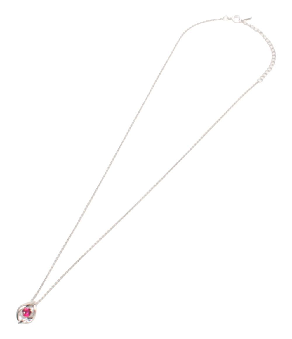 美品 エフ エイチ バード ネックレス SV925 ルビー レディース FH.BIRD
