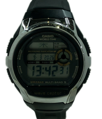 CASIO 腕時計 電池式電波 ウェーブセプター クオーツ WV-M60R メンズ カシオ