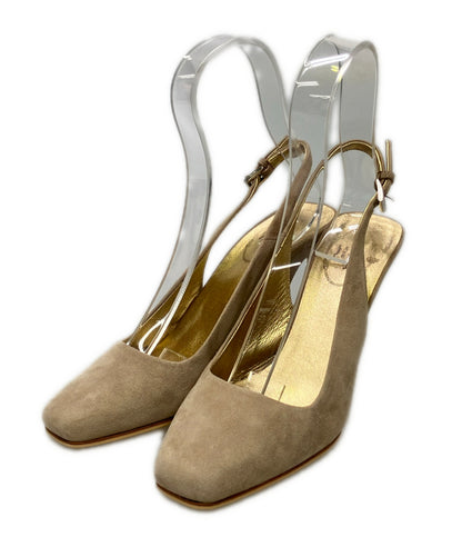 PRADA スリングバックパンプス スエード レディース SIZE 38.5 プラダ