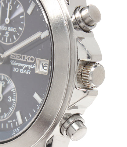 SEIKO 腕時計 クロノグラフ クオーツ ネイビー 7T92-0DM0 メンズ セイコー