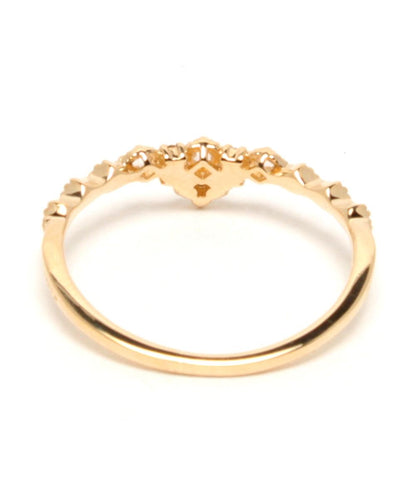 美品 agete リング 指輪 K18 ダイヤ 0.08ct レディース SIZE 10号 アガット