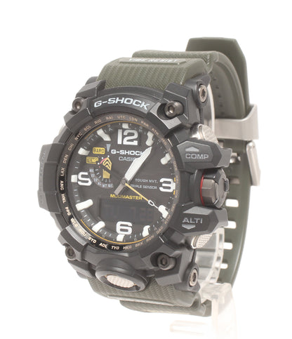美品 CASIO 腕時計 マッドマスター MUDMASTER G-SHOCK 電波ソーラー ソーラー ブラック GWG-1000 メンズ カシオ
