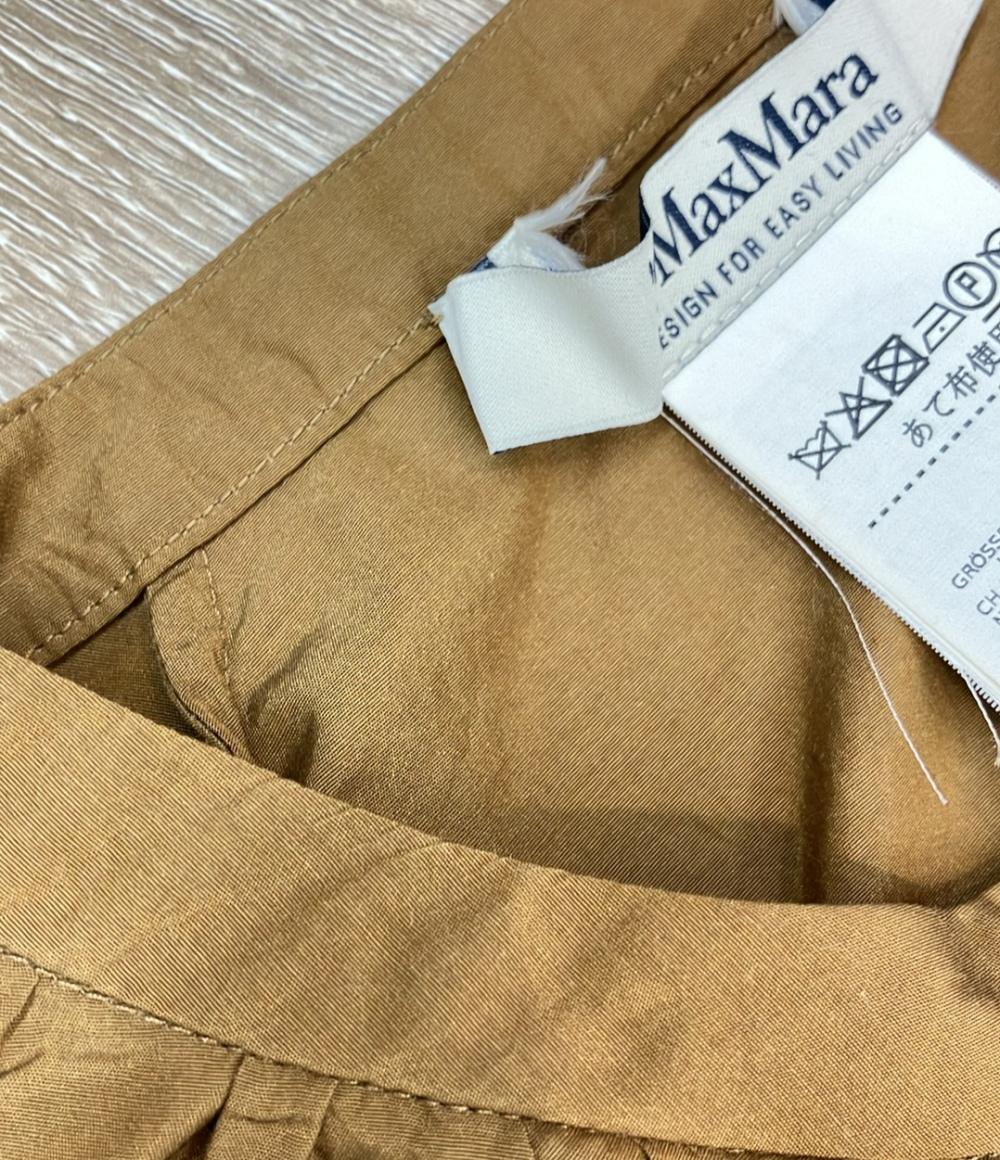 'S MaxMara 長袖ワンピース シャツ ドットボタン ベルト付き バンドカラー レディース SIZE 40 (M) エスマックスマーラ