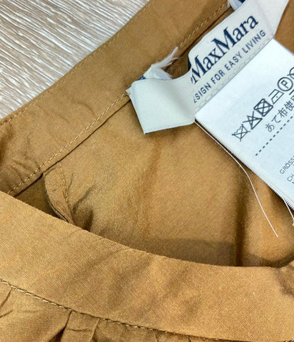 'S MaxMara 長袖ワンピース シャツ ドットボタン ベルト付き バンドカラー レディース SIZE 40 (M) エスマックスマーラ
