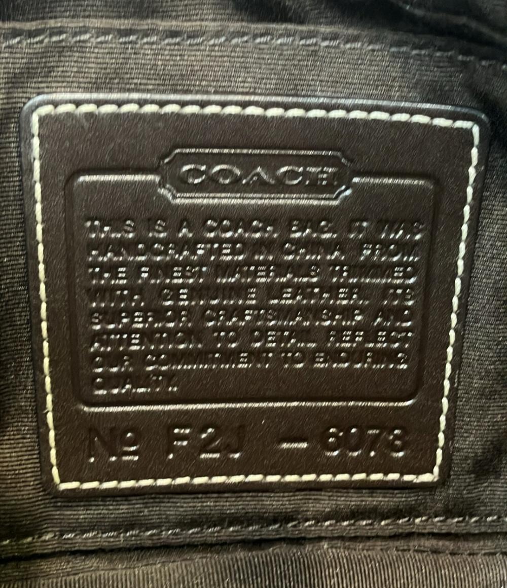 美品 COACH ショルダーバッグ 斜めがけ シグネチャー 6073 レディース コーチ