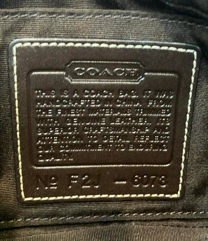 美品 COACH ショルダーバッグ 斜めがけ シグネチャー 6073 レディース コーチ