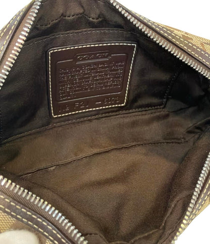 美品 COACH ショルダーバッグ 斜めがけ シグネチャー 6073 レディース コーチ