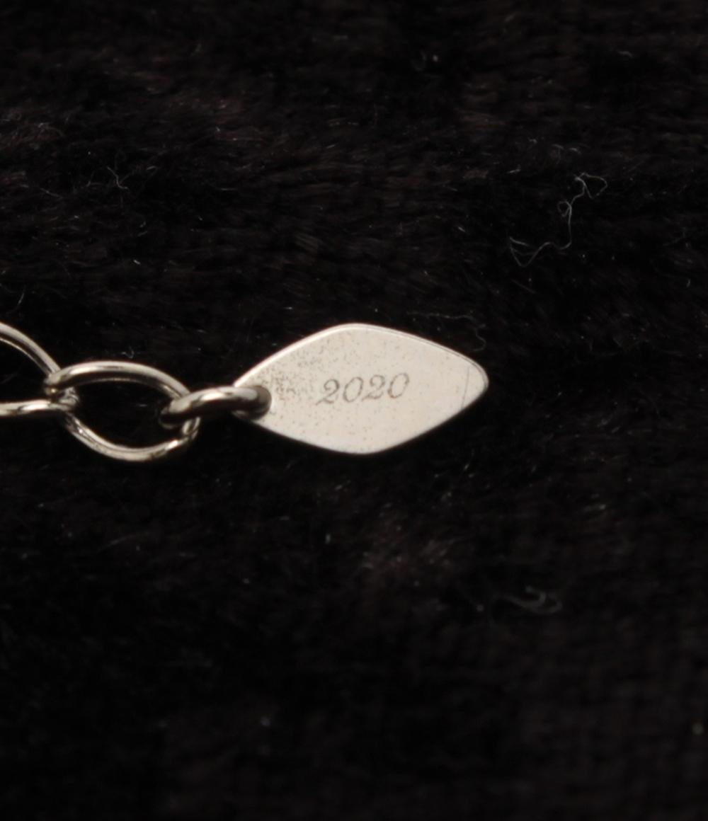 美品 ヨンドシー ネックレス SV ホワイトトパーズ ダイヤ ハートモチーフ 2020年モデル レディース 4℃