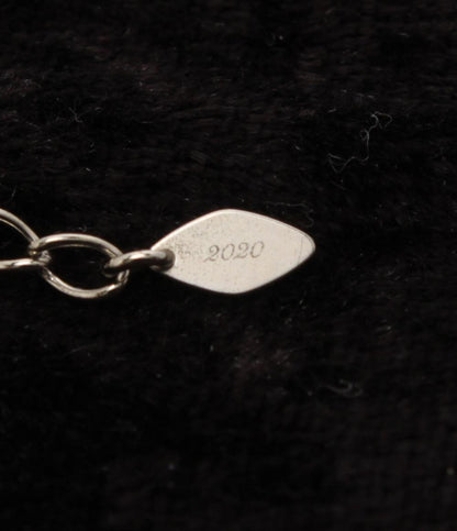 美品 ヨンドシー ネックレス SV ホワイトトパーズ ダイヤ ハートモチーフ 2020年モデル レディース 4℃