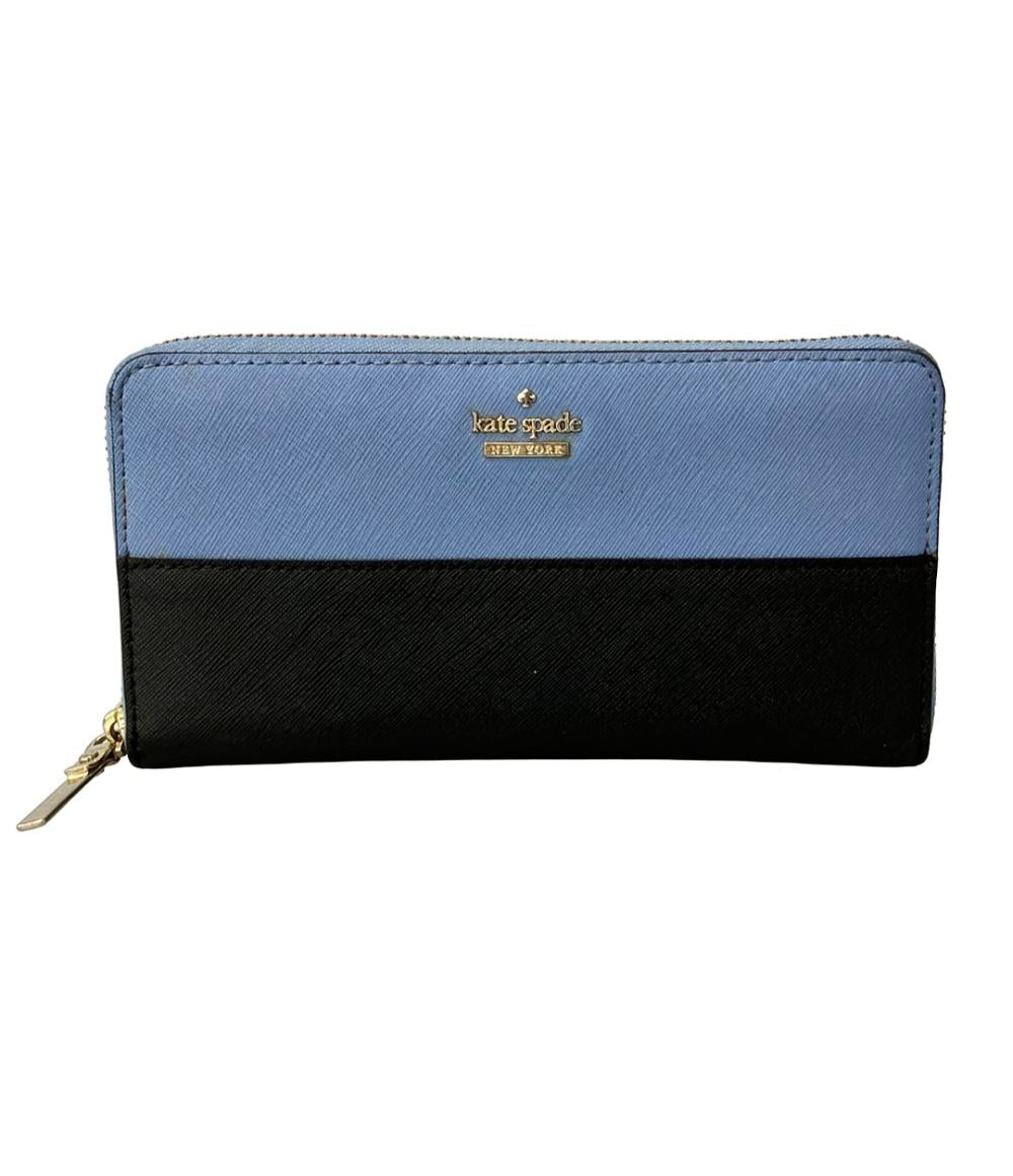 美品 ケイトスペード ラウンドファスナー長財布 レディース Kate Spade