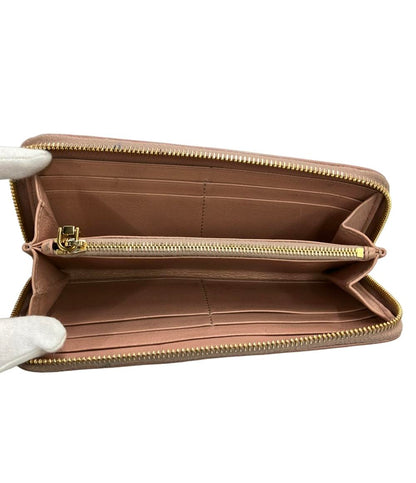 Miu Miu ラウンドファスナー長財布 花柄 レディース ミュウ ミュウ