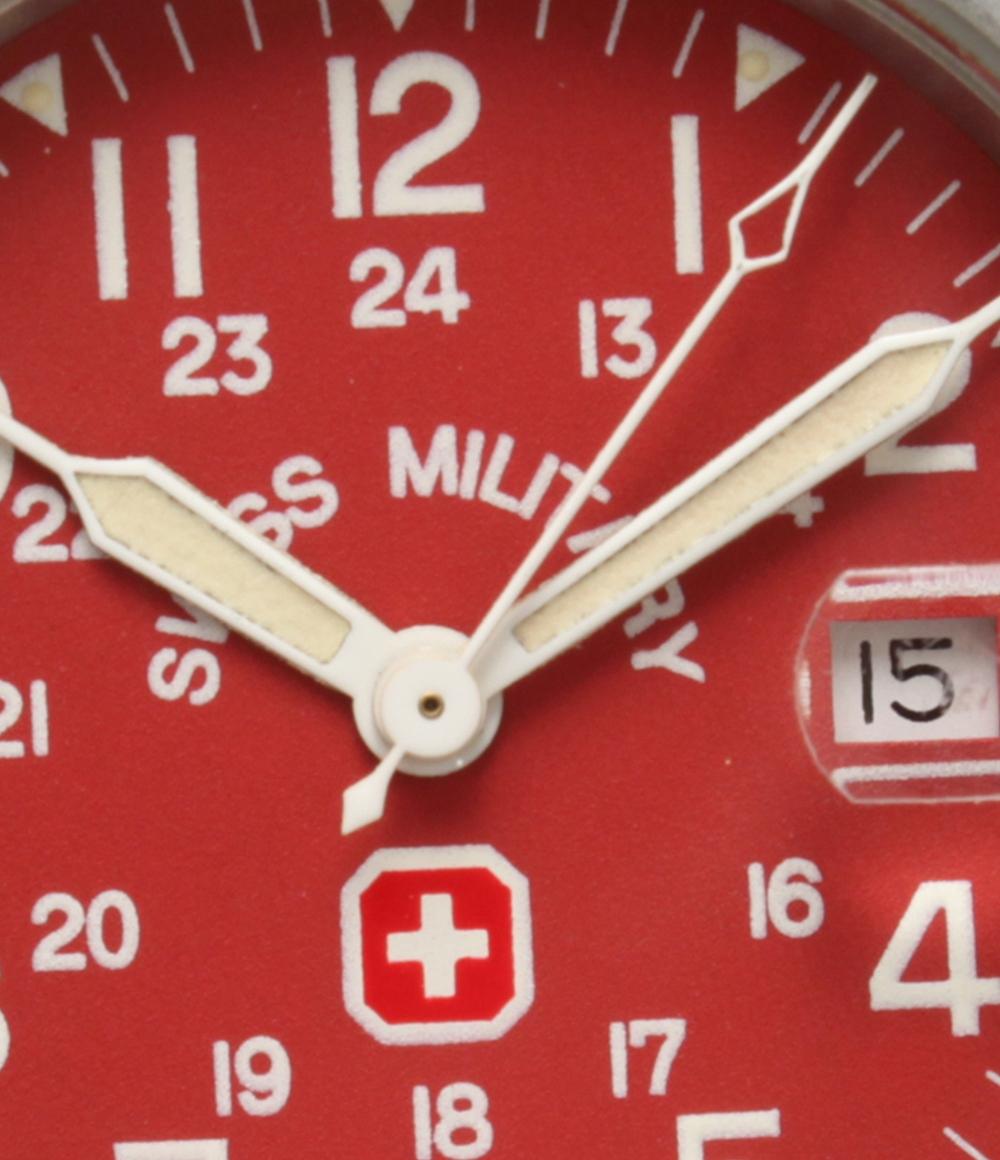 SWISS MILITARY 腕時計 クオーツ レッド 6-613 6-713 レディース 