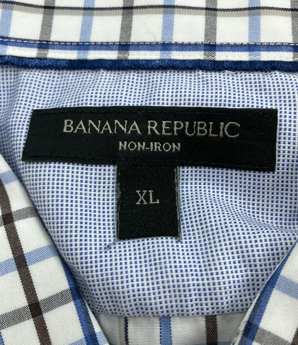 美品 バナナリパブリック 長袖シャツ チェック メンズ SIZE XL (XL) Banana Republic