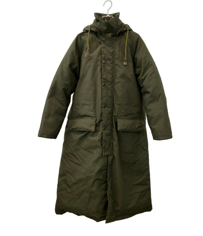 Barbour ダウンコート ナイロン フード付き フロントダブルジップ スナップボタン BURGHLEY OS DOWN CORDURA 2002196 レディース SIZE 8 (M) バブアー