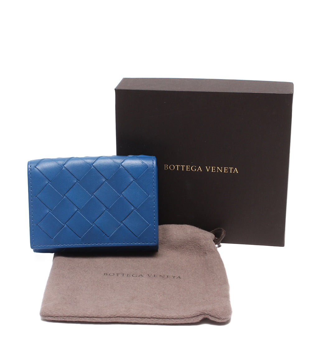 美品 BOTTEGA VENETA 三つ折り財布 イントレチャート レディース ボッテガ・ヴェネタ
