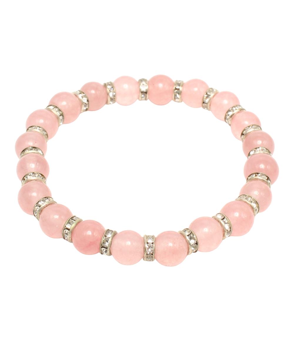 ブレスレット 3点セット ローズクォーツ アメジスト ハウライト レディース