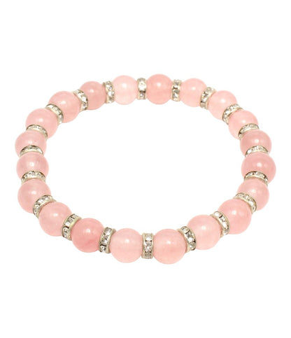 ブレスレット 3点セット ローズクォーツ アメジスト ハウライト レディース