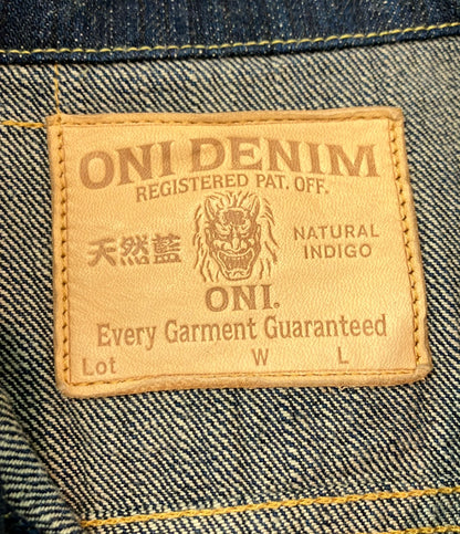 ONI DENIM デニムジャケット ボタン 16oz 天然藍ロープ染色デニム 鬼極 ワンウォッシュ ONI-02527P-KIWAM メンズ SIZE 38 (M) 鬼デニム