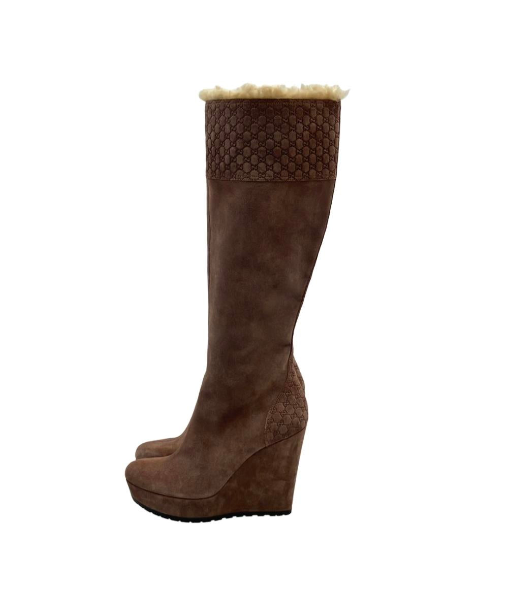 GUCCI ロングブーツ ウェッジソール レディース SIZE 36 1/2 (23.5cm) グッチ