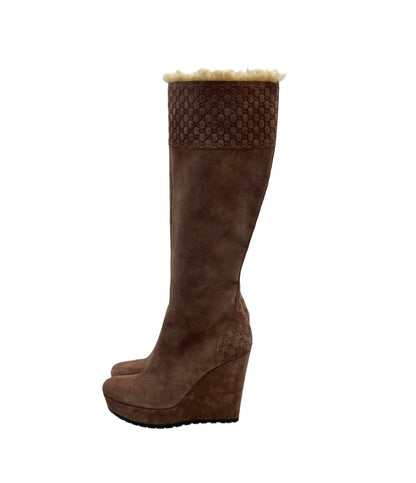 GUCCI ロングブーツ ウェッジソール レディース SIZE 36 1/2 (23.5cm) グッチ