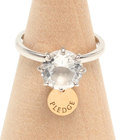 美品 NIWAKA リング 指輪 SV K18 PLEDGE レディース SIZE 7号 ニワカ