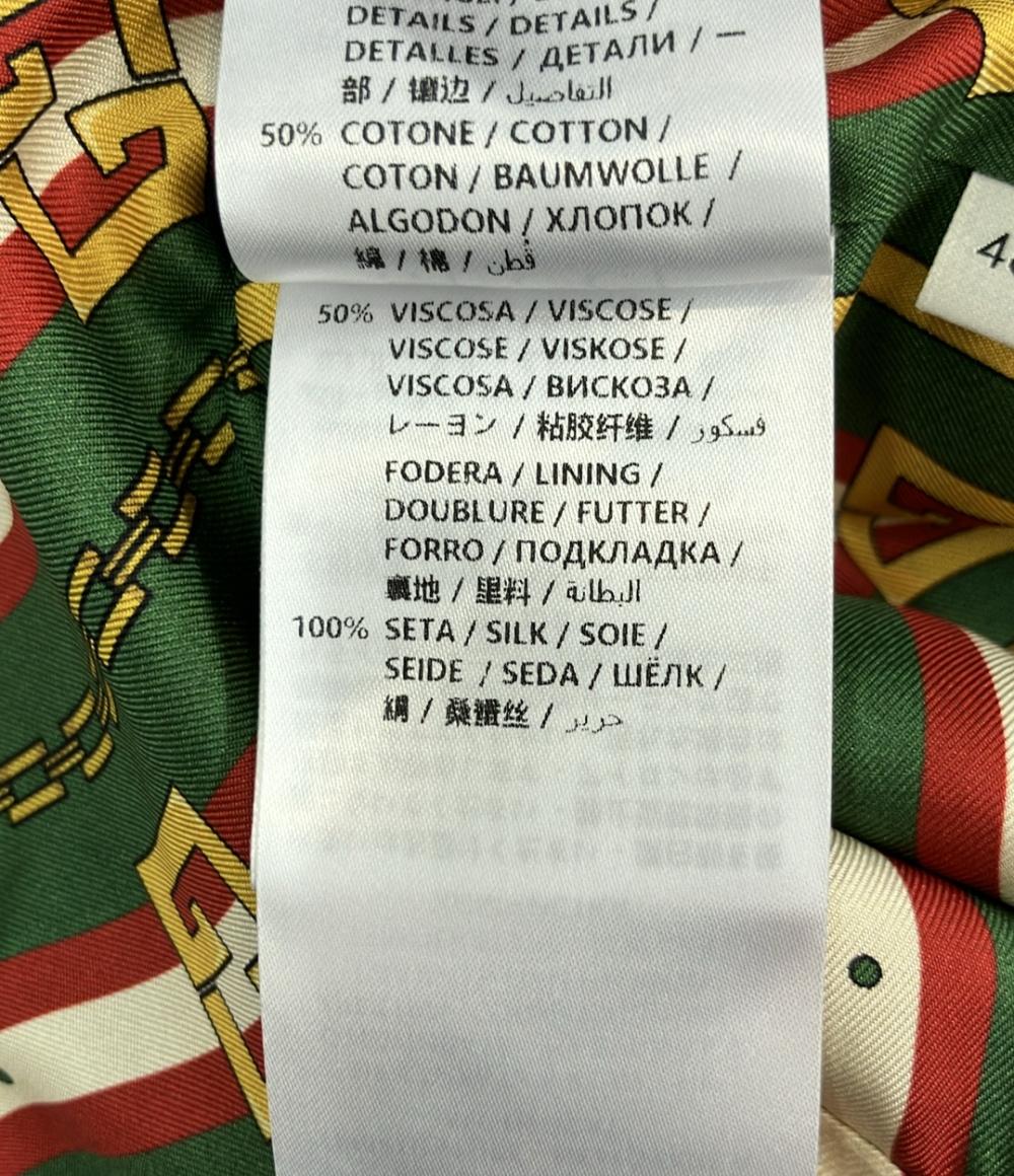 GUCCI テーラードジャケット Stretch Viscose Jacket  紺ブレザー レディース SIZE 46 (L) グッチ