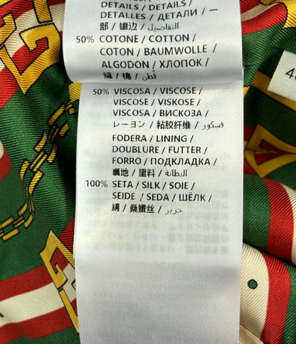 GUCCI テーラードジャケット Stretch Viscose Jacket  紺ブレザー レディース SIZE 46 (L) グッチ