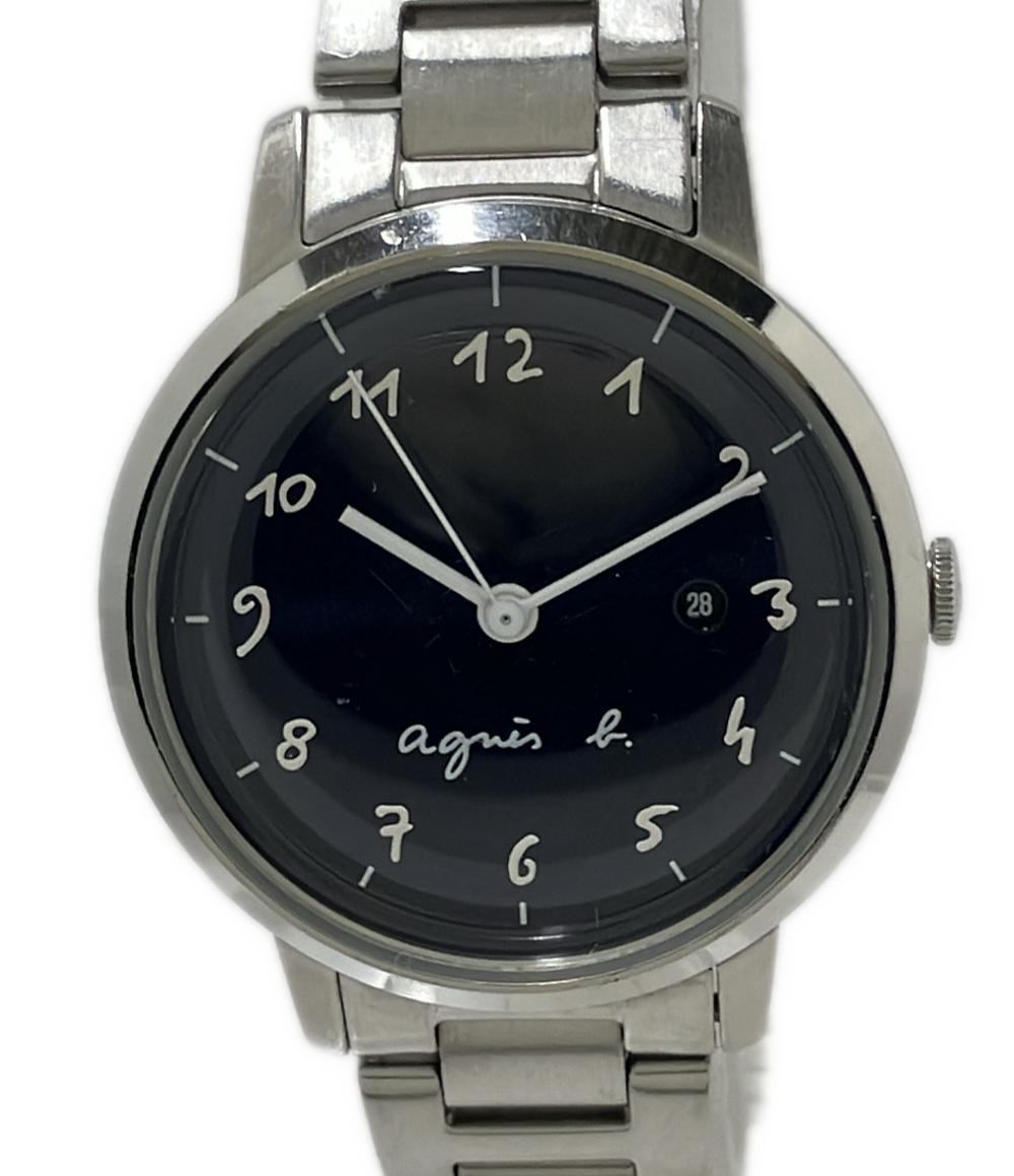 agnes b. 腕時計 クオーツ ネイビー系 VJ22-KFX0 レディース アニエスベー