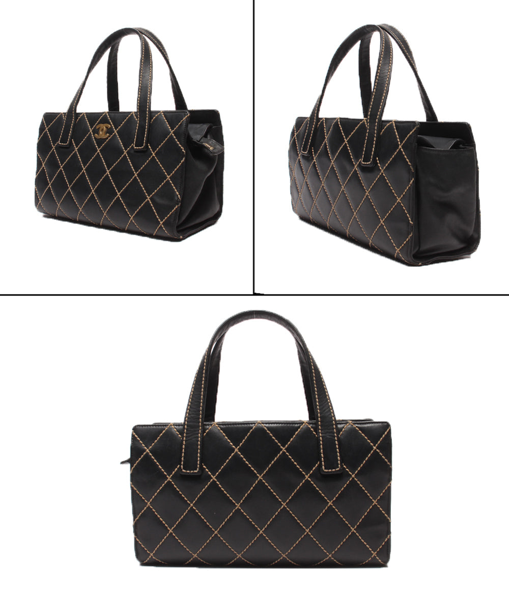 CHANEL ハンドバッグ 9番台 ゴールド金具 ワイルドステッチ レディース シャネル