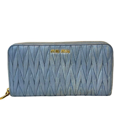 ミュウミュウ ラウンドファスナー長財布 レディース MIUMIU