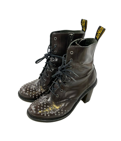 Dr.Martens 8ホールヒールブーツ スタッズ レディース ドクターマーチン