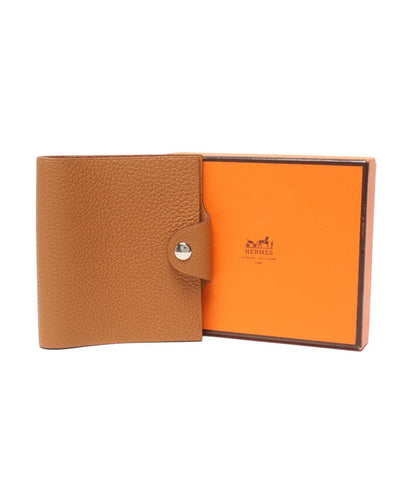 美品 HERMES ノートカバー □M刻印 シルバー金具 ユリス ミニ レディース メンズ エルメス