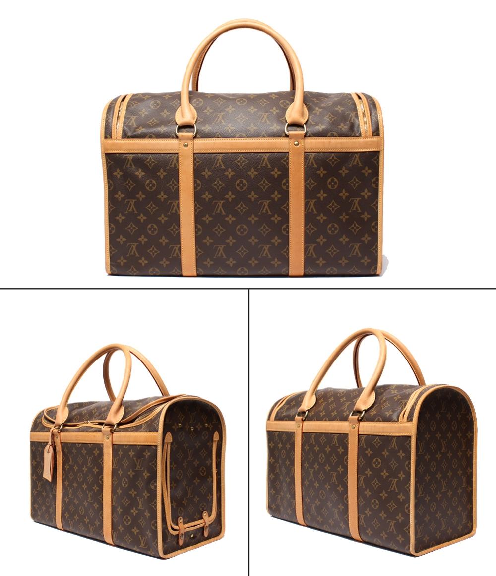 ルイ・ヴィトン キャリーバッグ ペットキャリー  メッシュ ウインドウ付き サック シヤン50 モノグラム M42021 レディース LOUIS VUITTON