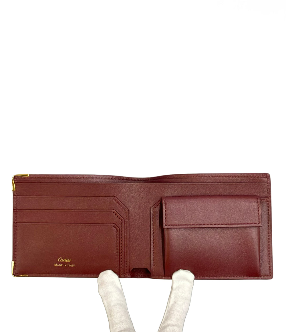 美品 Cartier 二つ折り財布 マスト ドゥ カルティエ メンズ カルティエ