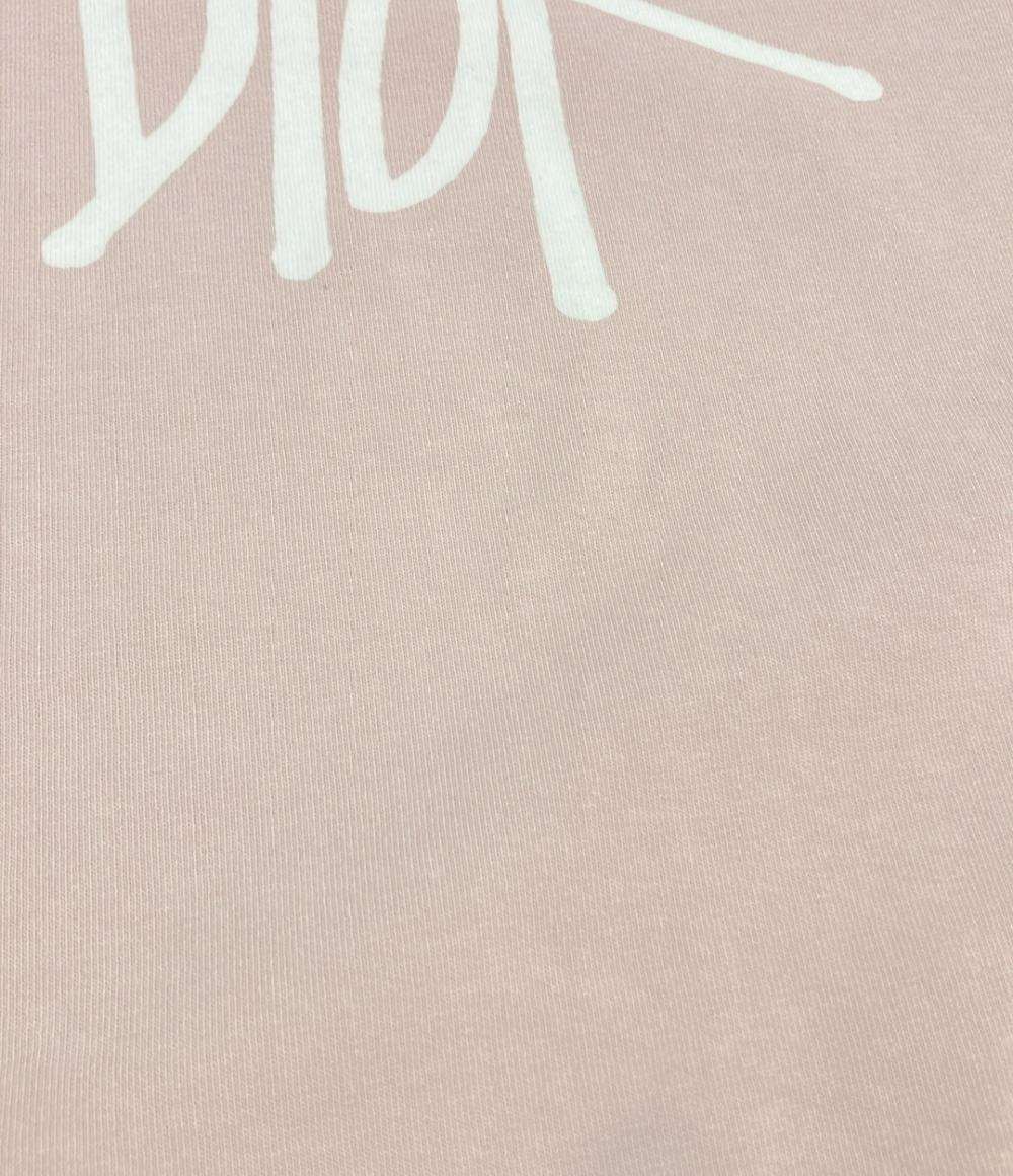 Christian Dior クリスチャンディオール　半袖　トップス　ピンク　Ｍ MISS DIOR GRAFFITI Tシャツ コットン ホワイト ピンク クリスチャン