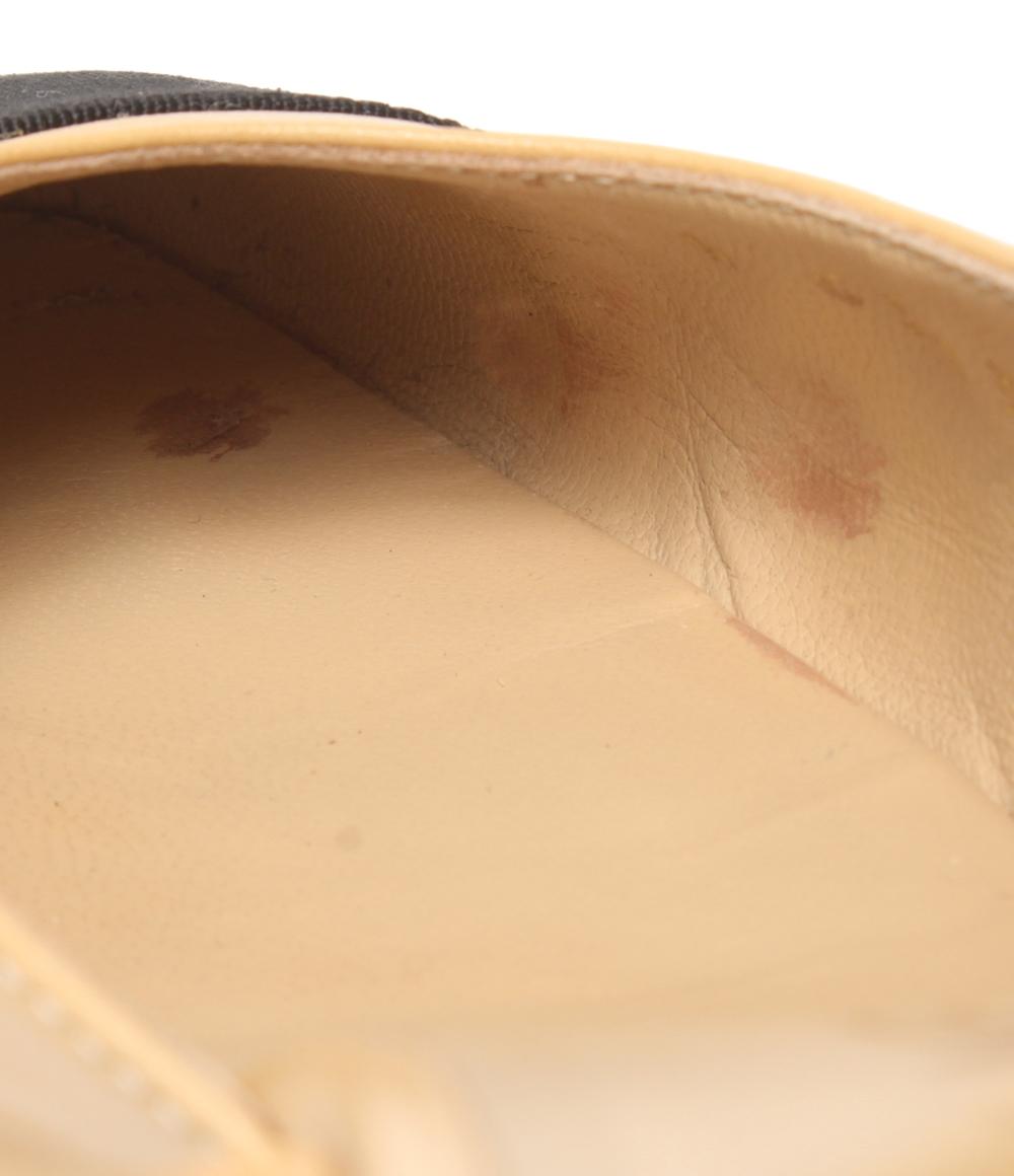 CHANEL スリングバックパンプス バイカラー ココマーク チャンキーヒール G31318 レディース SIZE 38 (25cm) シャネル