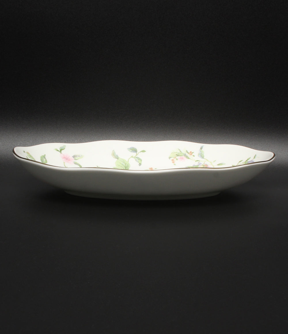 美品 WEDGWOOD オーバルディッシュ 皿 2点セット 26cm スウィートプラム ウェッジウッド