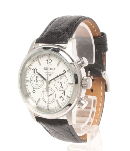SEIKO 腕時計 クオーツ ホワイト 6T63-00A0 メンズ セイコー