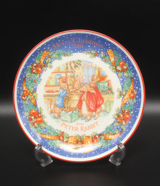 WEDGWOOD クリスマスプレート 2001 21cm ピーターラビット ウェッジウッド