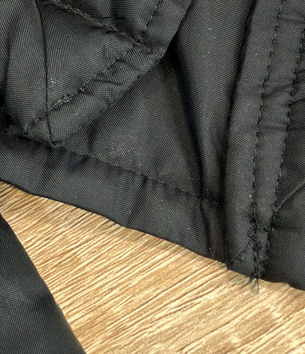 Burberrys 中綿ロングコート 内側ノバチェック フロントジップ マジックテープ フード付き レディース SIZE 9AR (M) バーバリーズ