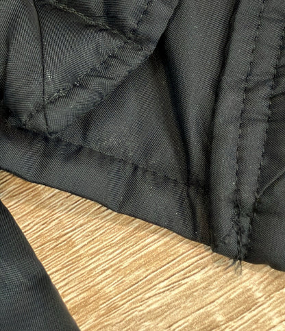 Burberrys 中綿ロングコート 内側ノバチェック フロントジップ マジックテープ フード付き レディース SIZE 9AR (M) バーバリーズ
