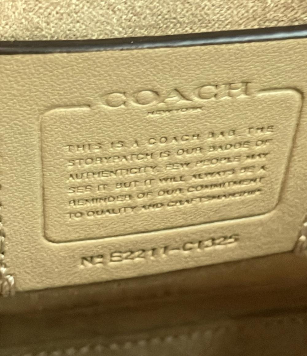 コーチ 2way パイソン柄ハンドバッグ ミニショルダーバッグ 斜め掛け シグネチャー C1325 レディース COACH