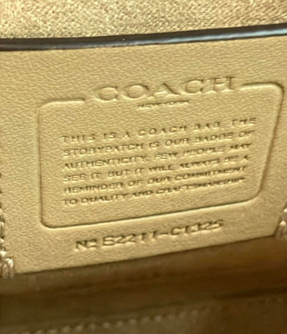 コーチ 2way パイソン柄ハンドバッグ ミニショルダーバッグ 斜め掛け シグネチャー C1325 レディース COACH