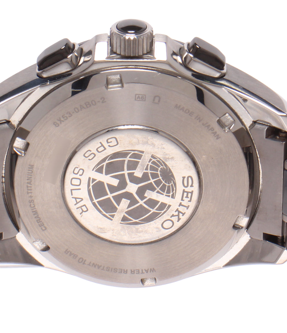 SEIKO 腕時計 アストロン ASTRON GPSソーラー ブラック 8X53-0AB0 メンズ セイコー