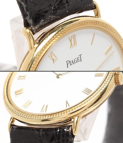 PIAGET 腕時計 K18 手巻き ホワイト 90231 メンズ レディース ピアジェ