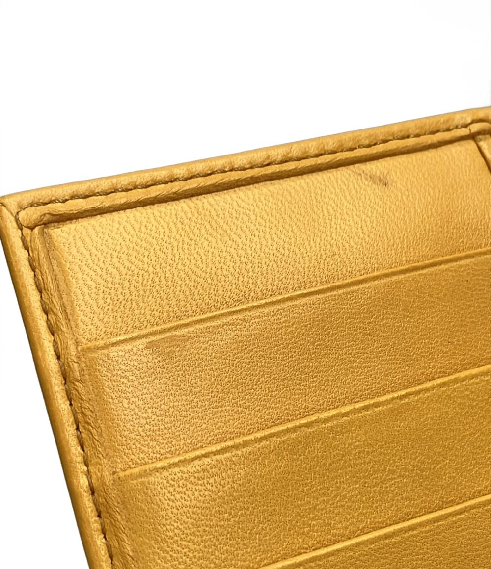 使用感なし 美品 LOEWE ロエベ ヘリテージ L字 長財布 イエロー LOEWE（ロエベ） ノット ジップアラウンド ウォレット 長財布 カーフ
